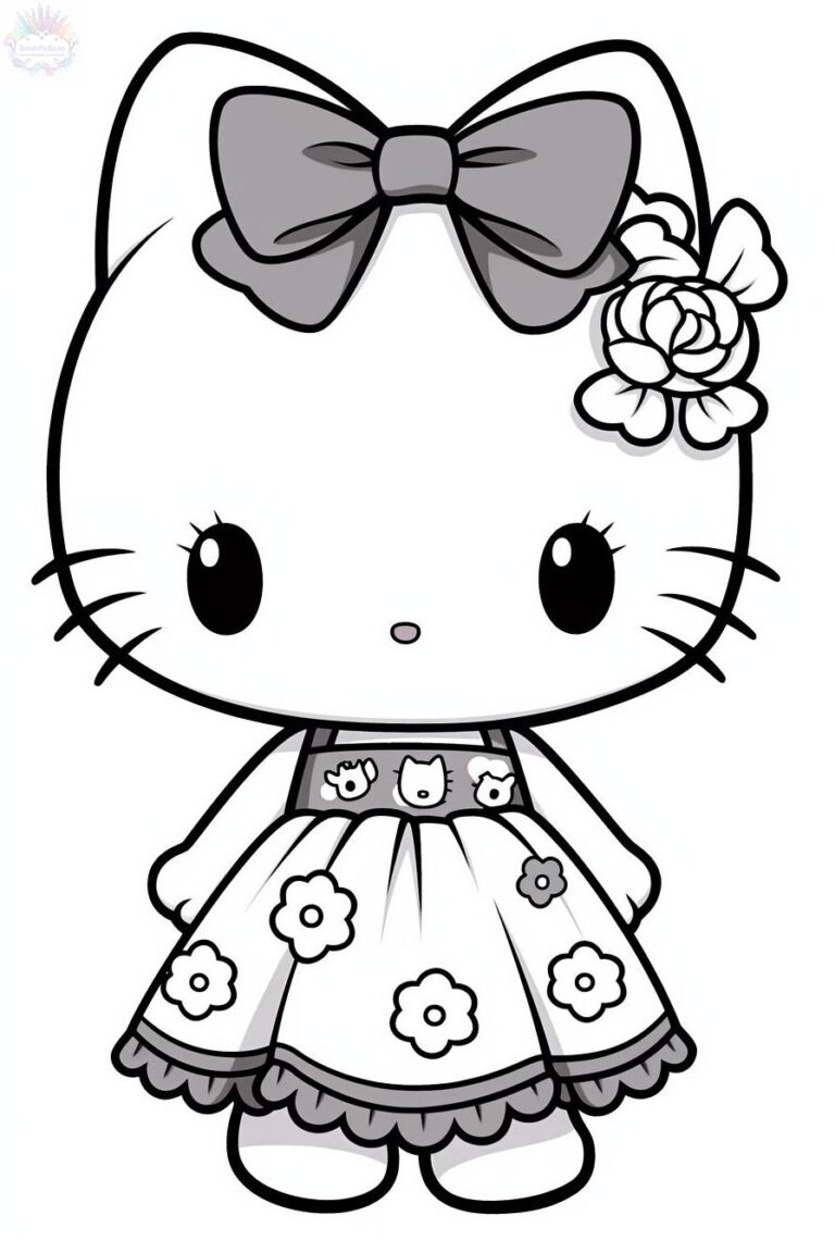 Hello Kitty Coloring Pages + 90 FREE Drawings To Print And Color