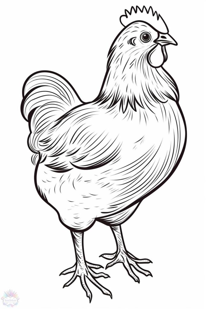 Hen Coloring Pages