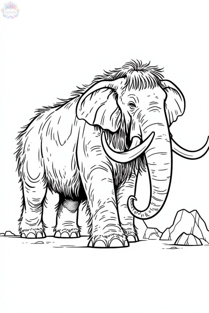 Mammoth Ice Age Coloring Pages