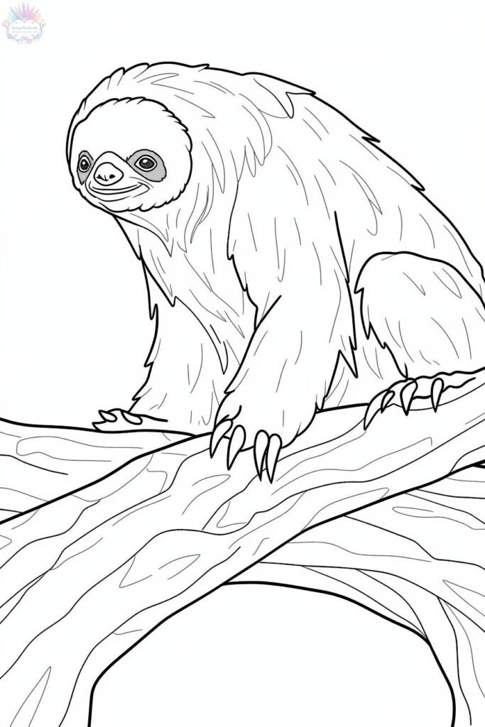 Sloth Ice Age Coloring Pages