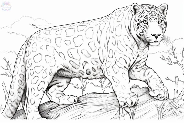 Jaguar Coloring Pages