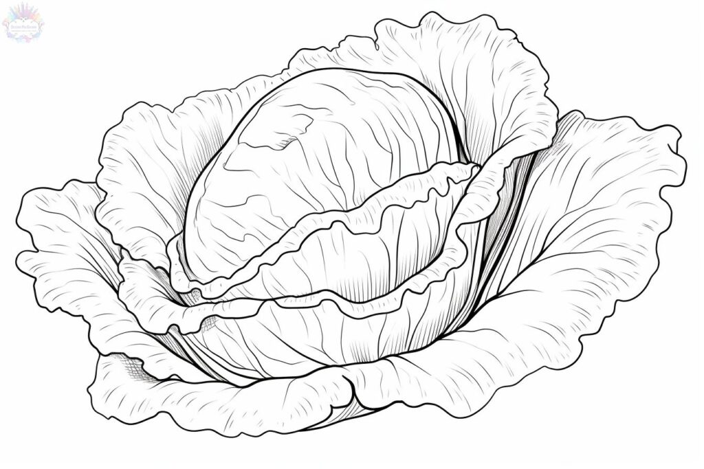 Lettuce Coloring Pages