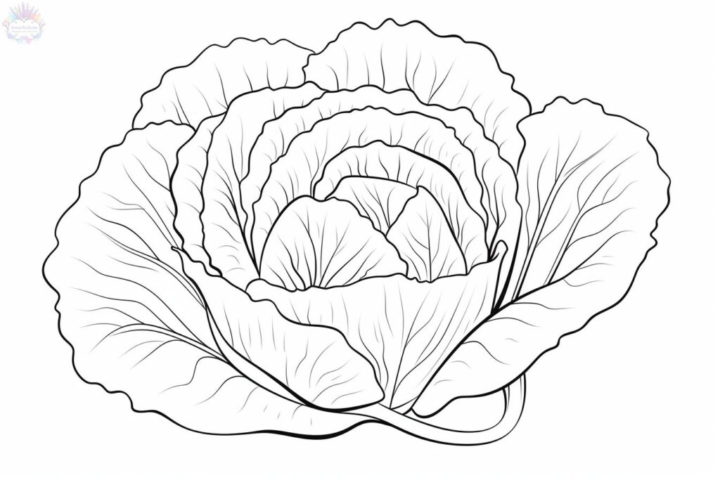 Lettuce Coloring Pages