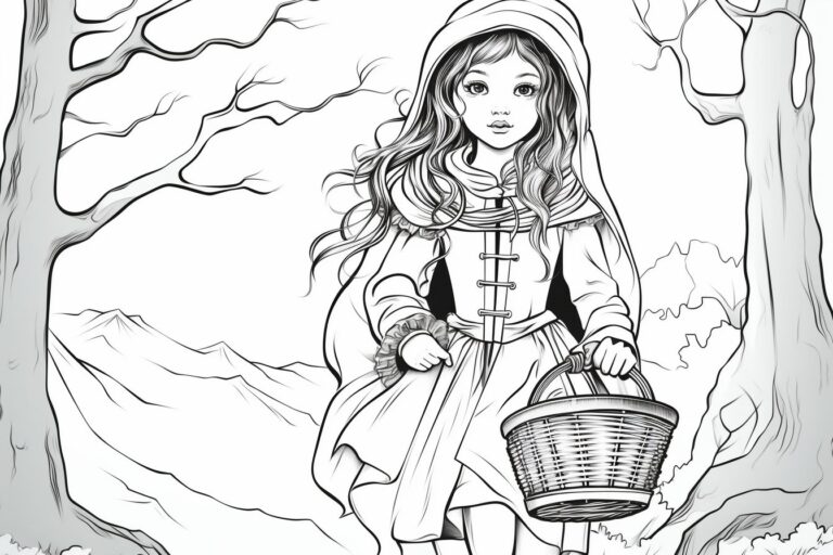 Little Red Riding Hood Coloring Pages