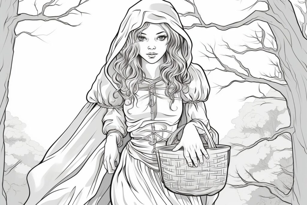 Little Red Riding Hood Coloring Pages