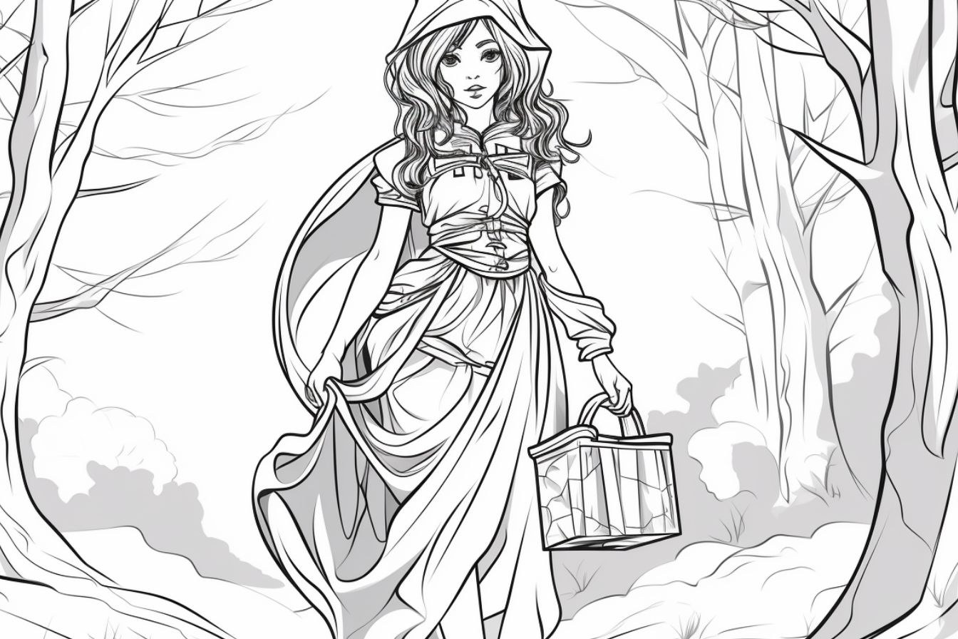 Little Red Riding Hood Coloring Pages