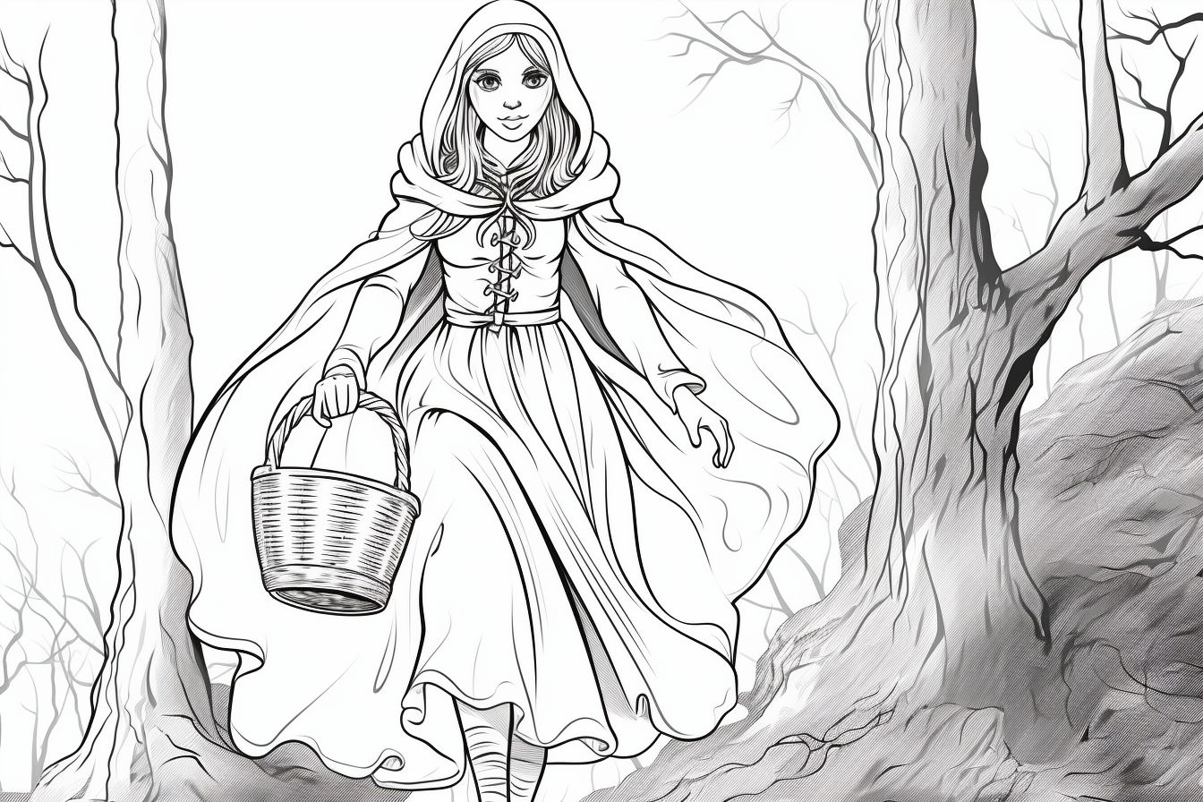 Little Red Riding Hood Coloring Pages