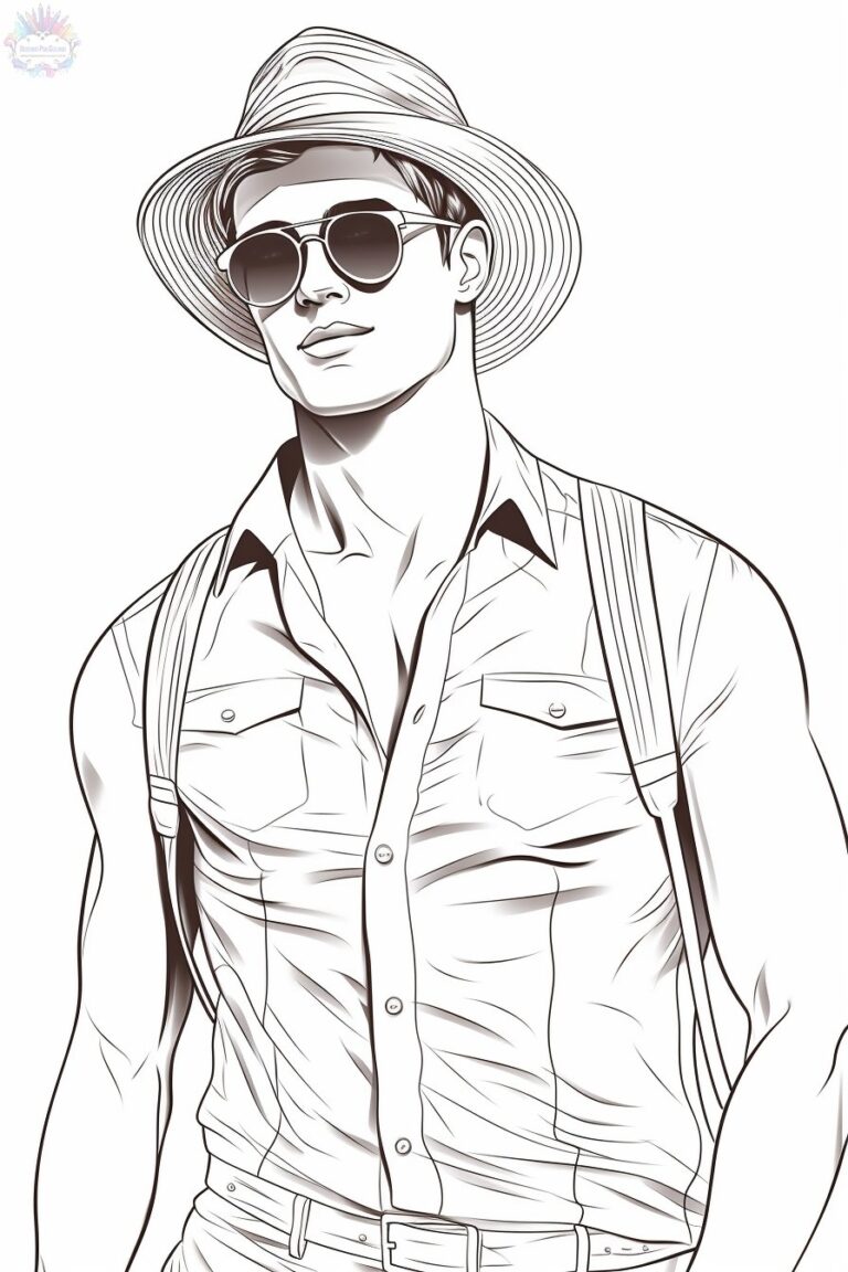 Man Coloring Pages - Man Coloring Pages 00041 768x1152 