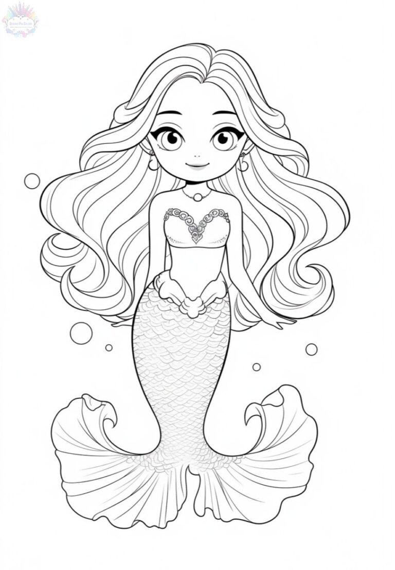 Mermaid Coloring Pages