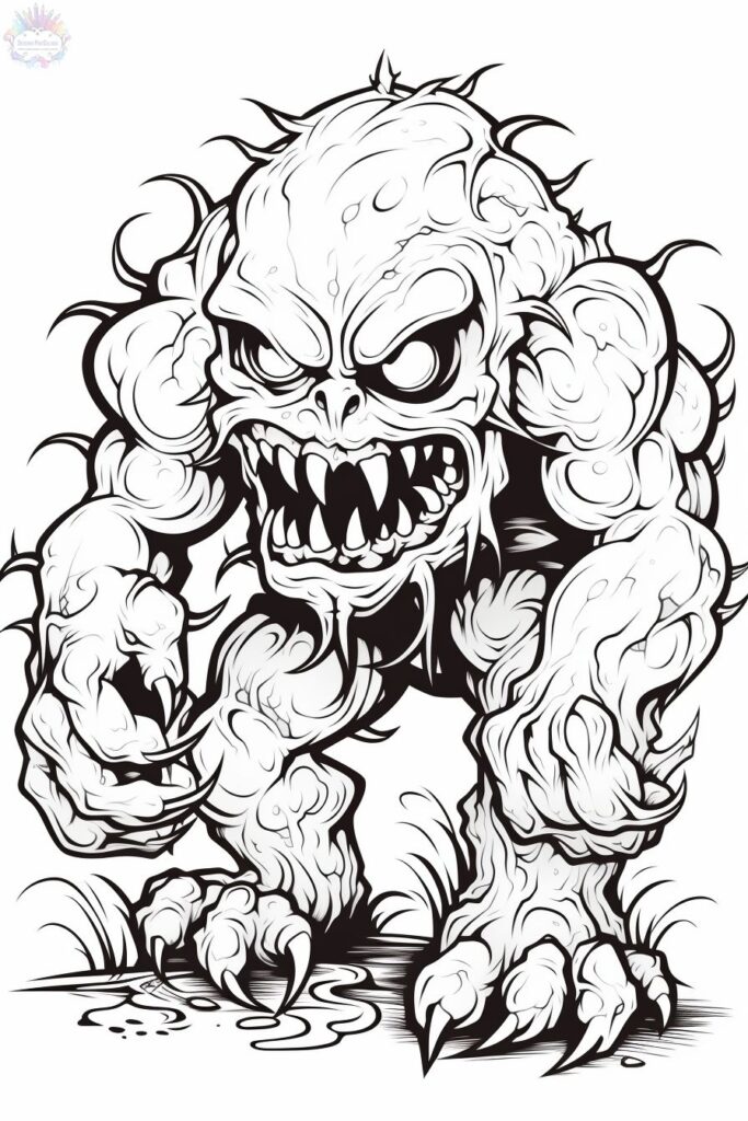 Monster Coloring Pages