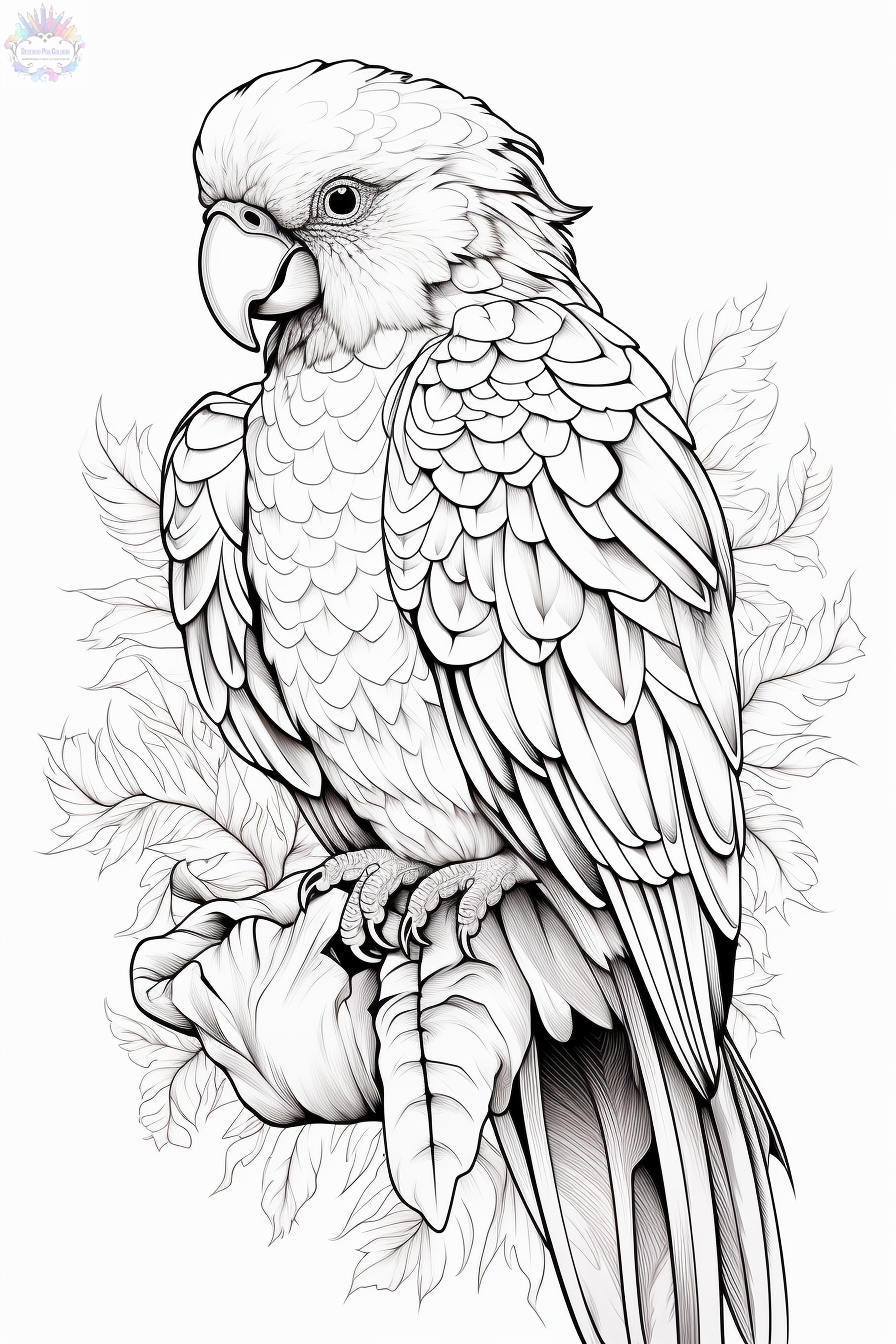 Parrot Coloring Pages