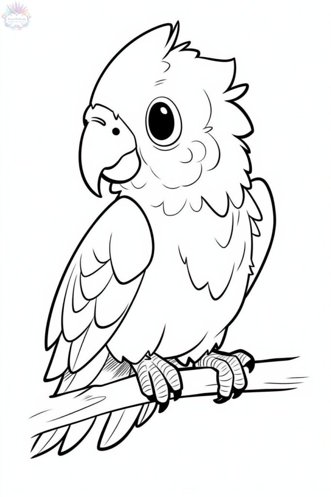 Parrot Coloring Pages