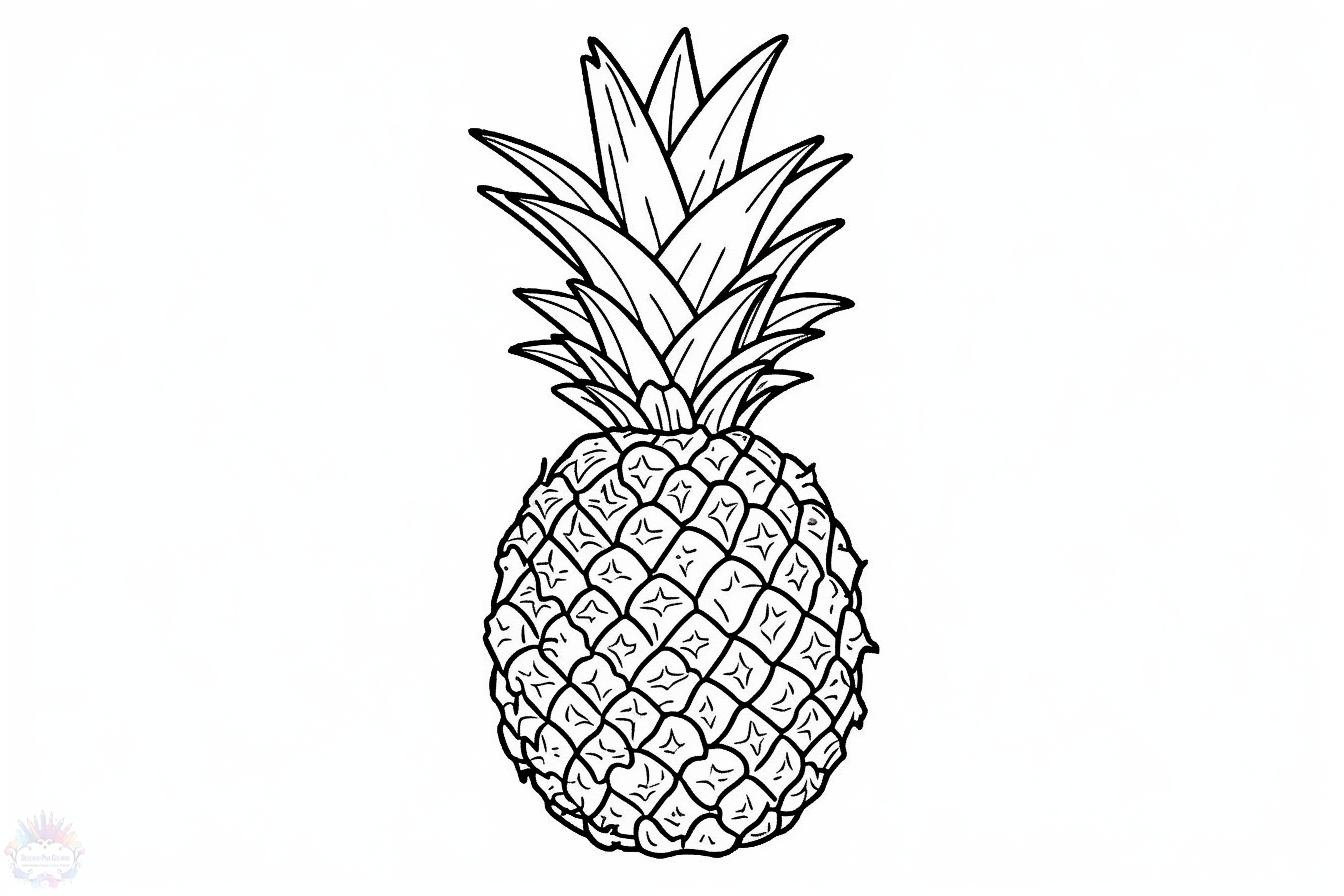 Pineapple Coloring Pages