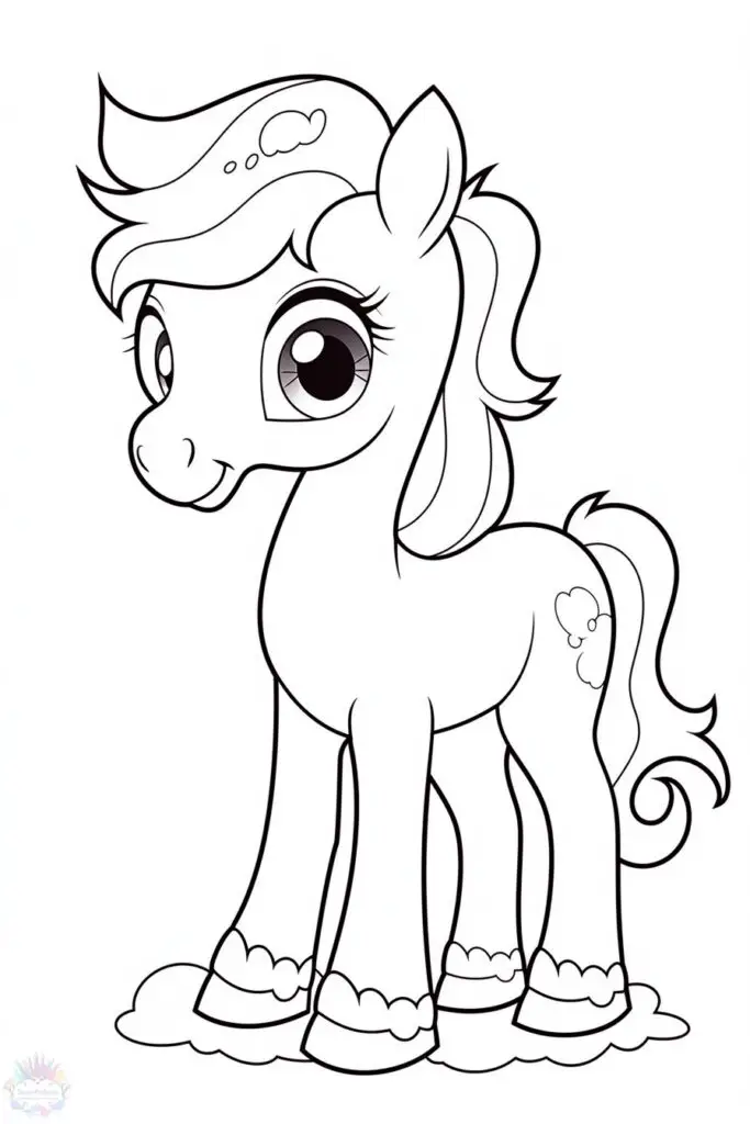 Pony Coloring Pages + 20 Drawings To Print and Color