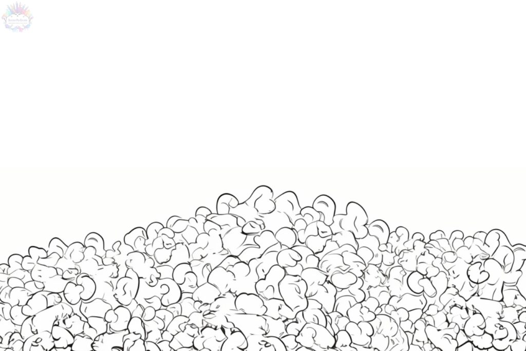 Popcorn Coloring Pages