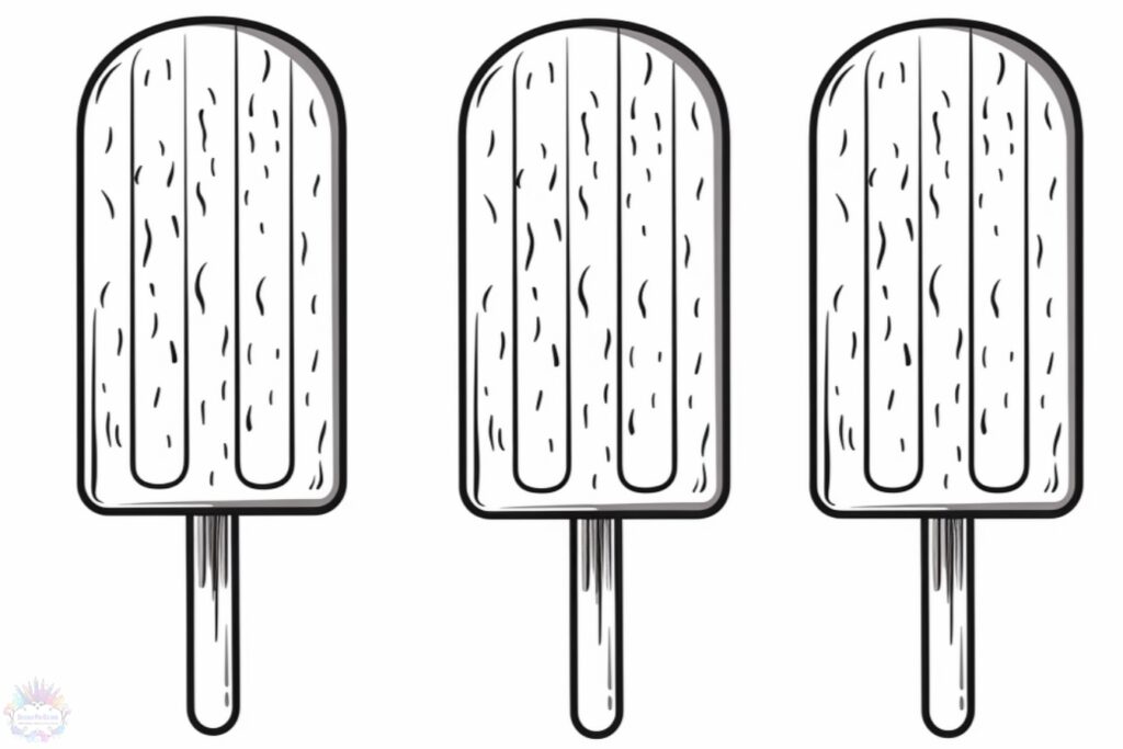 Popsicle Coloring Pages
