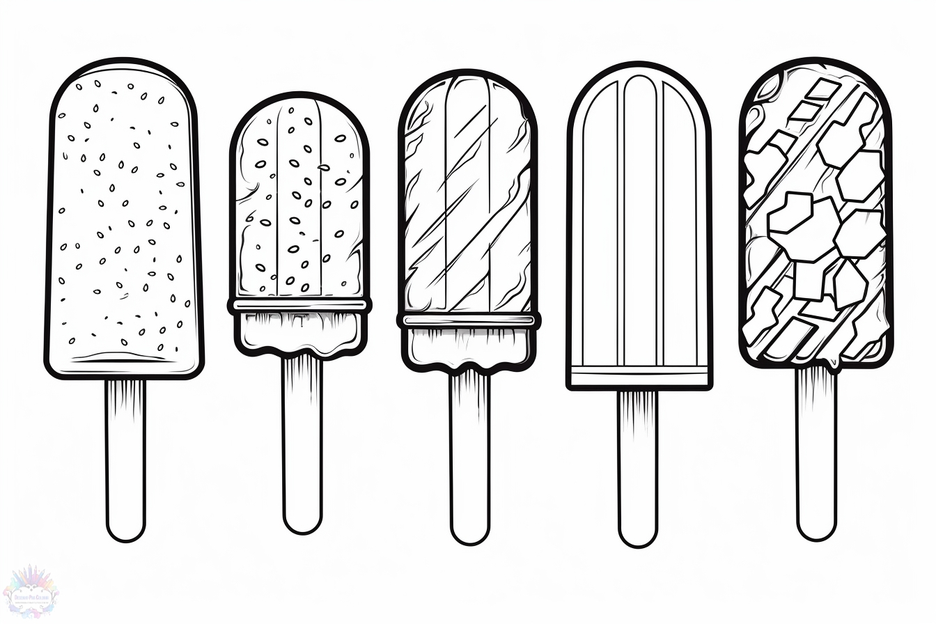 Popsicle Coloring Pages