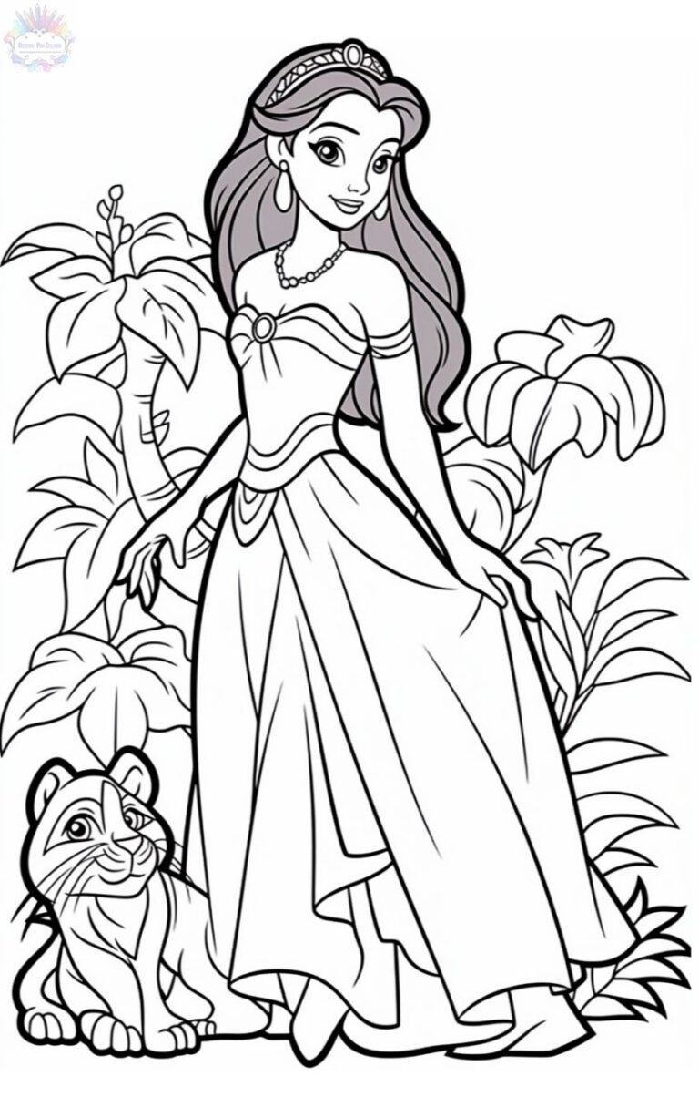 Princess Coloring Pages + 150 FREE Drawings To Print And Color