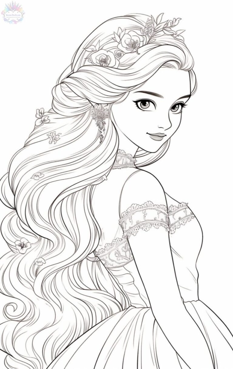 Princess Coloring Pages + 150 FREE Drawings To Print And Color