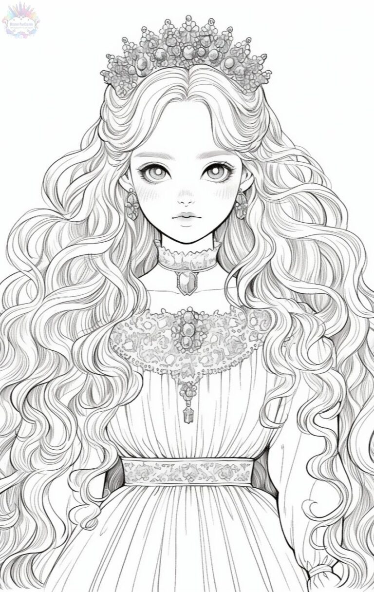 Princess Coloring Pages + 150 FREE Drawings To Print And Color