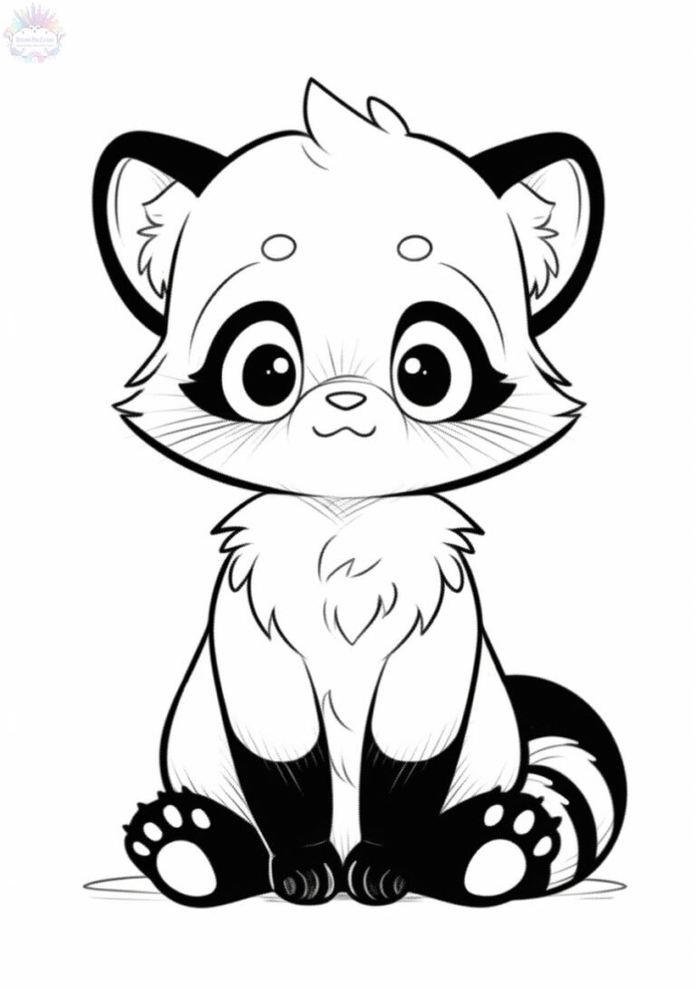 Red Panda Coloring Pages