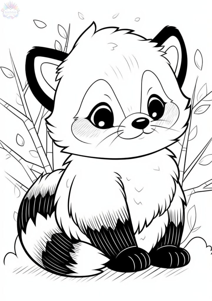 Red Panda Coloring Pages