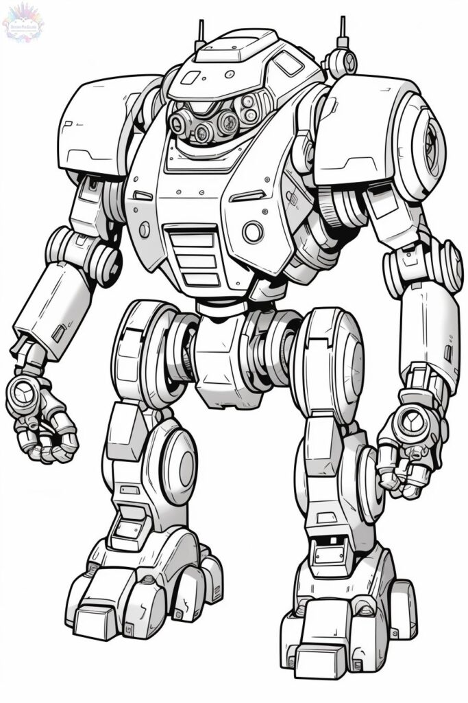 Robot Coloring Pages