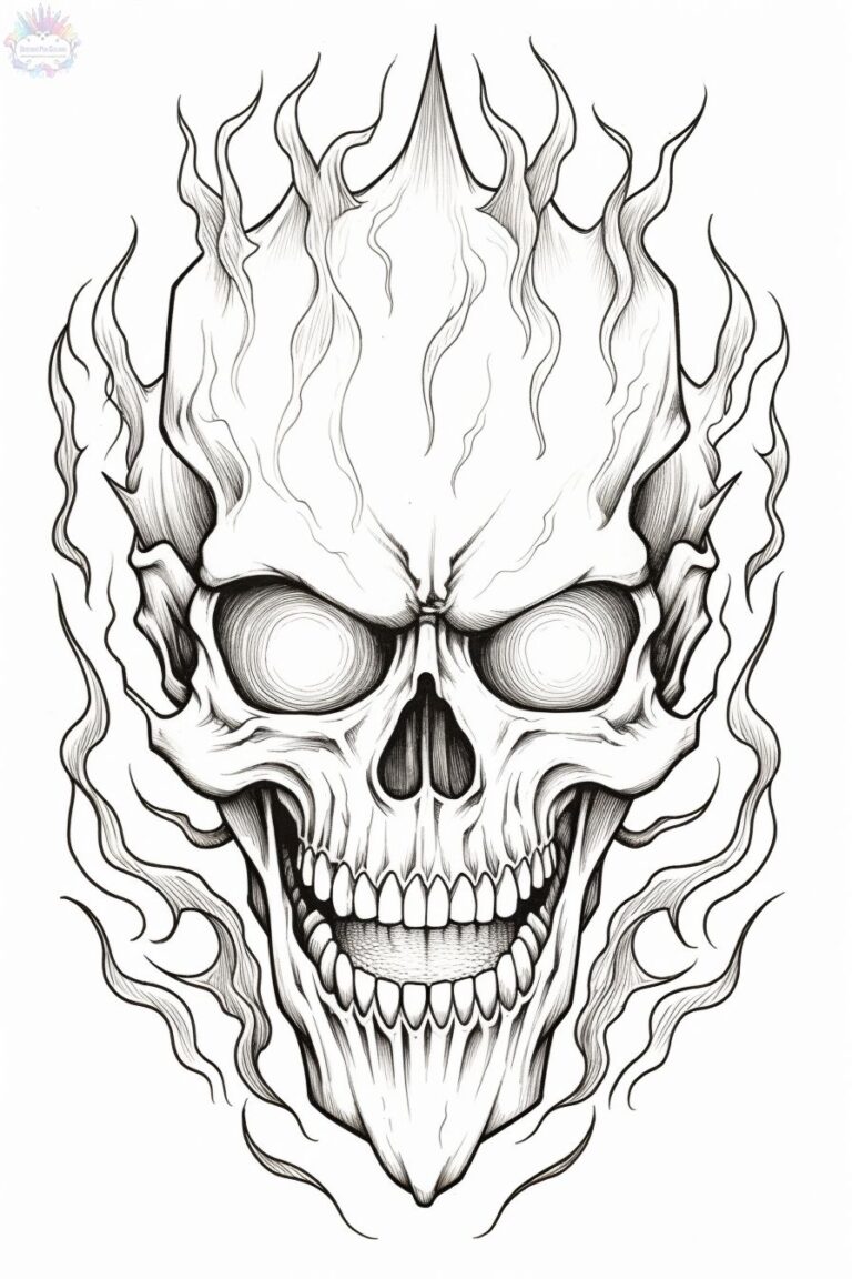 Skull Coloring Pages