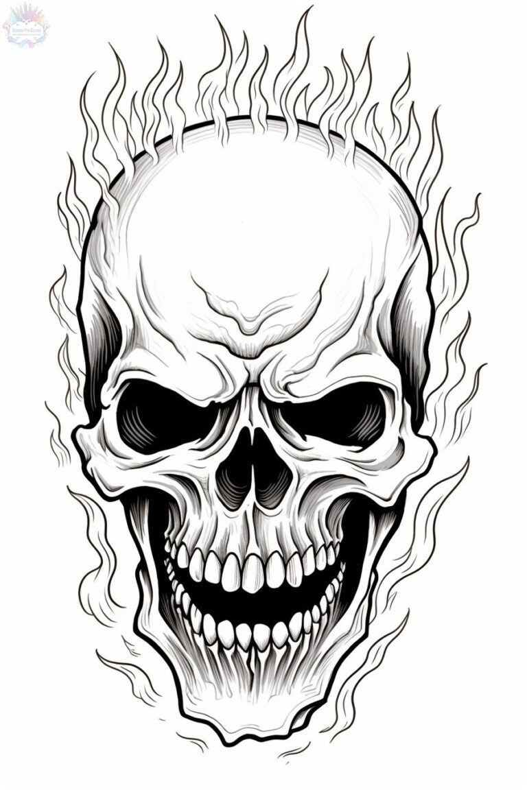 Skull Coloring Pages