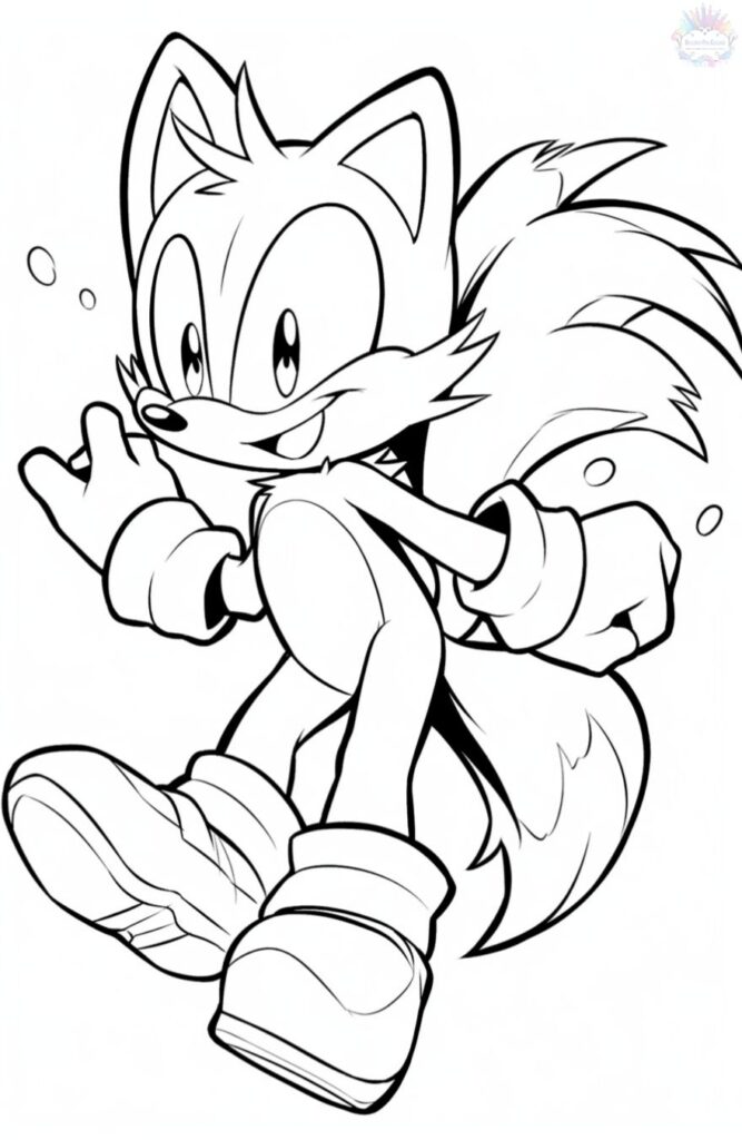 Tails Coloring Pages