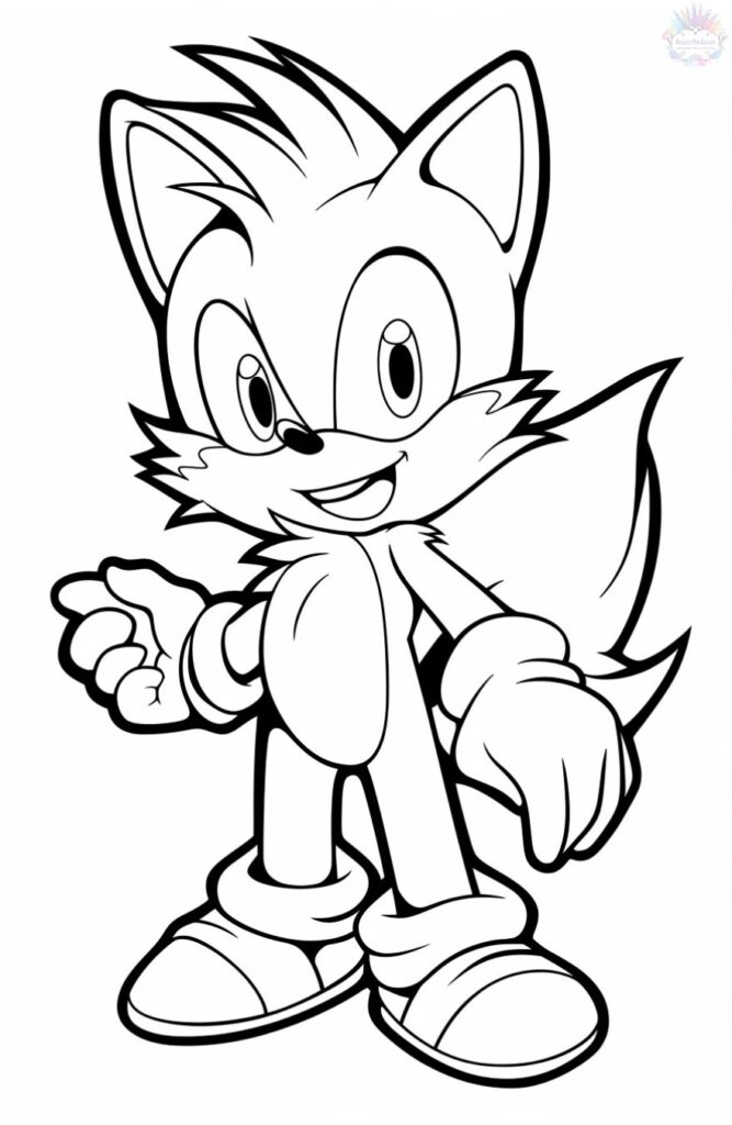 Tails Coloring Pages