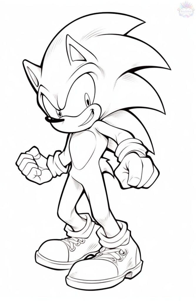 Sonic Coloring Pages