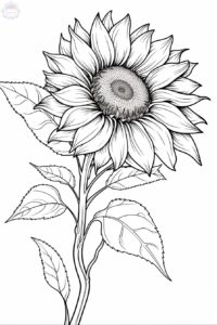 Sunflower Coloring Pages - Coloring Pages