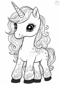 Unicorn Coloring Pages + 150 FREE Drawings to Print And Color