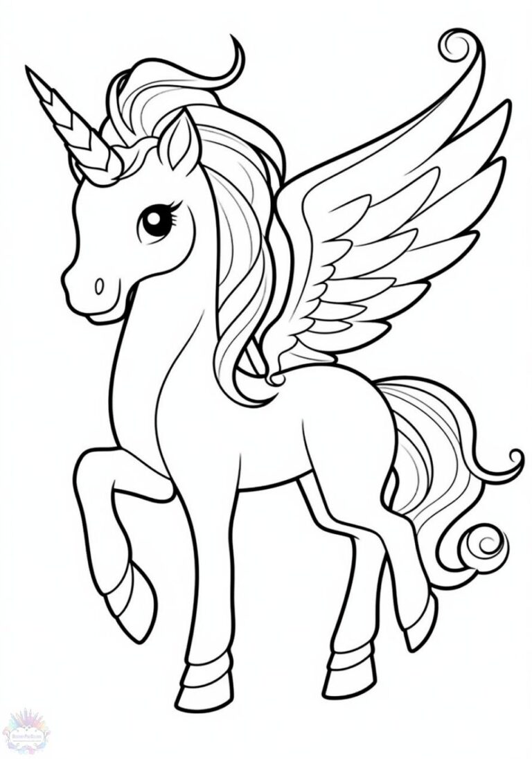 Unicorn Coloring Pages + 150 FREE Drawings to Print And Color