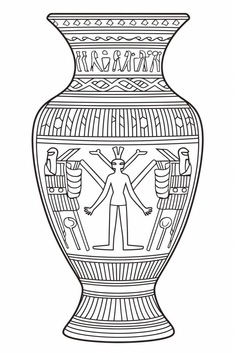 Vase Coloring Pages - Coloring Pages