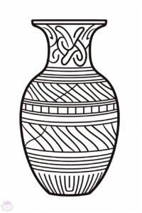 Vase Coloring Pages - Coloring Pages