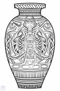 Vase Coloring Pages - Coloring Pages