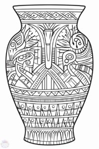 Vase Coloring Pages - Coloring Pages