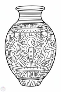 Vase Coloring Pages - Coloring Pages