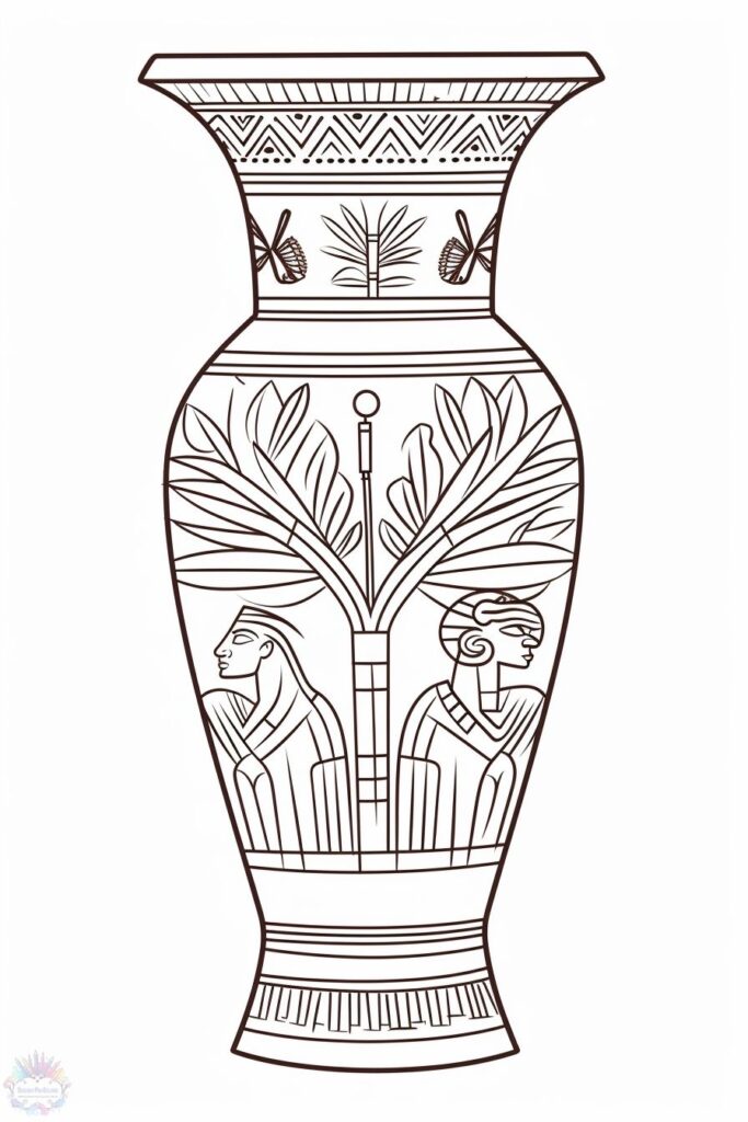 Vase Coloring Pages