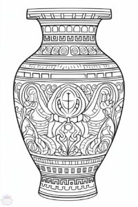 Vase Coloring Pages - Coloring Pages