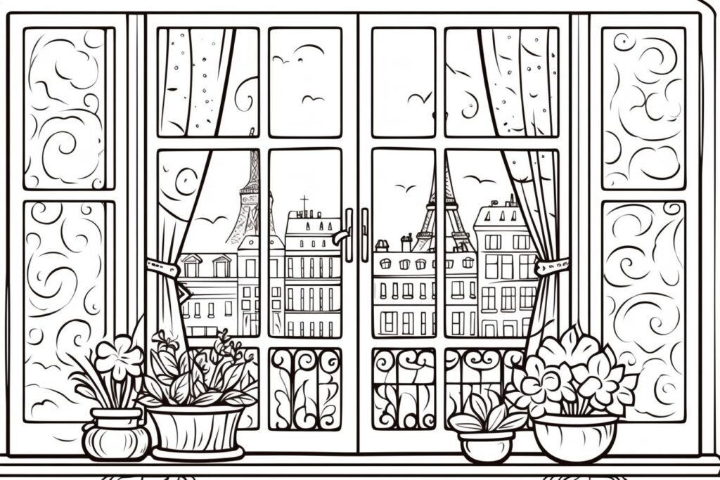 Windows Coloring Pages