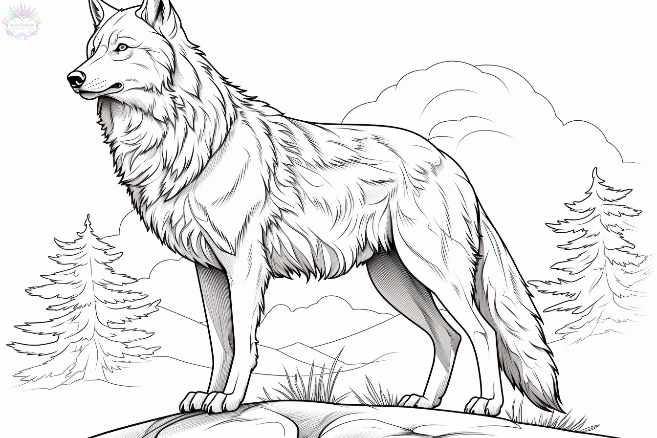 Wolf Coloring Pages