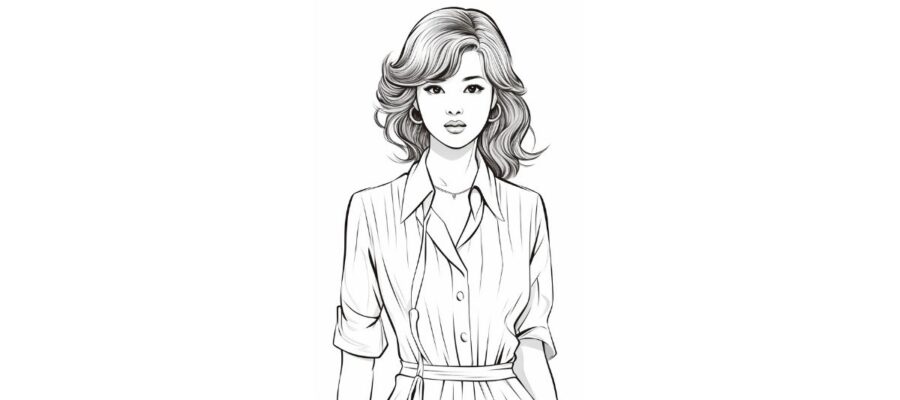 Woman Coloring Page