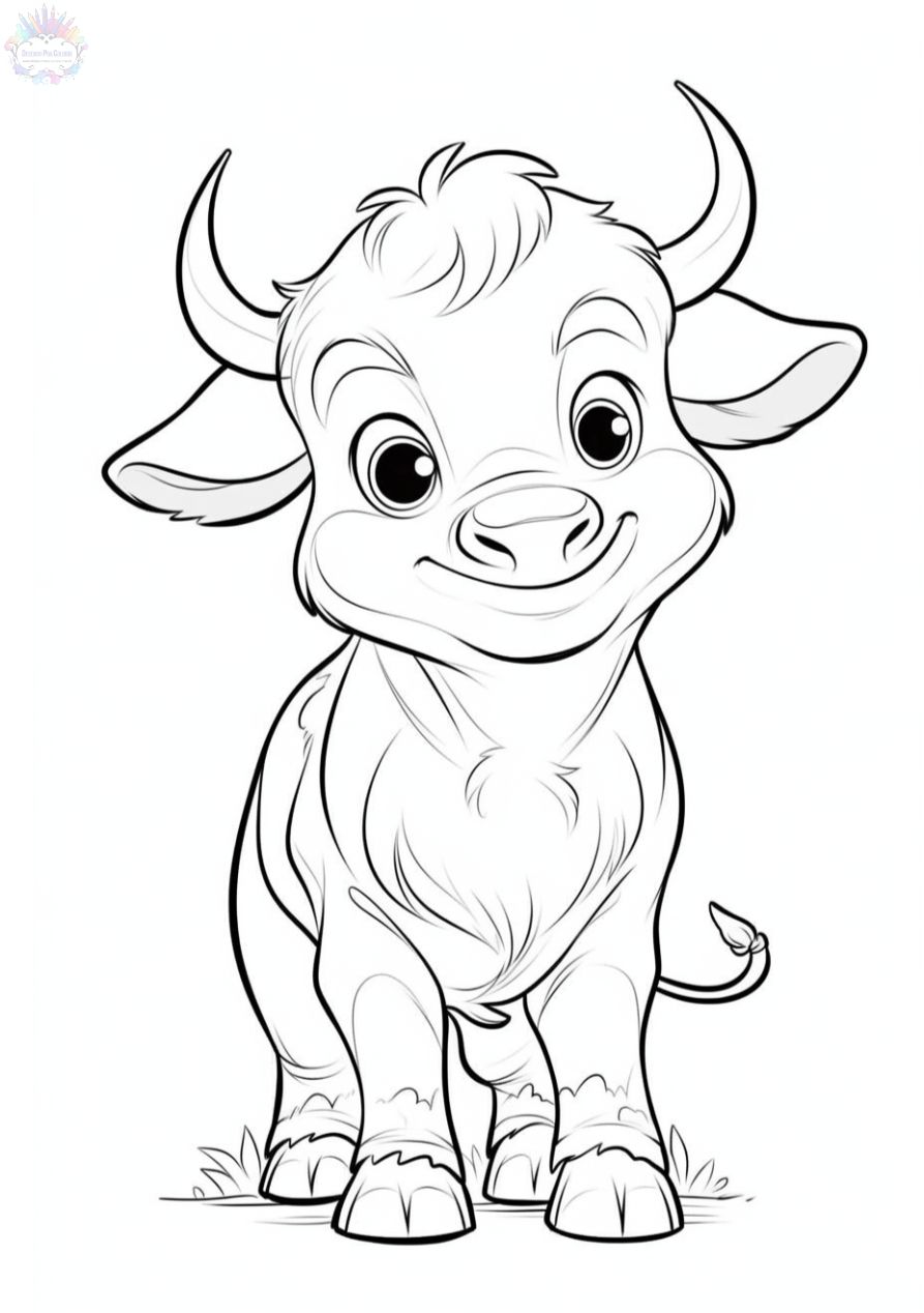 Bull Coloring Pages