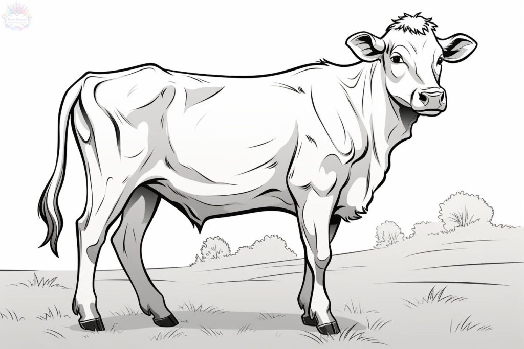 Cow Coloring Pages + 20 Free Drawings to Print and Color