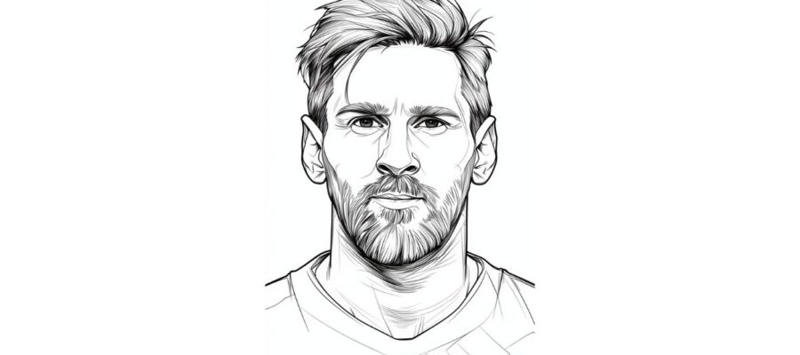 Messi Coloring Pages + 60 Free Drawings To Print and Color