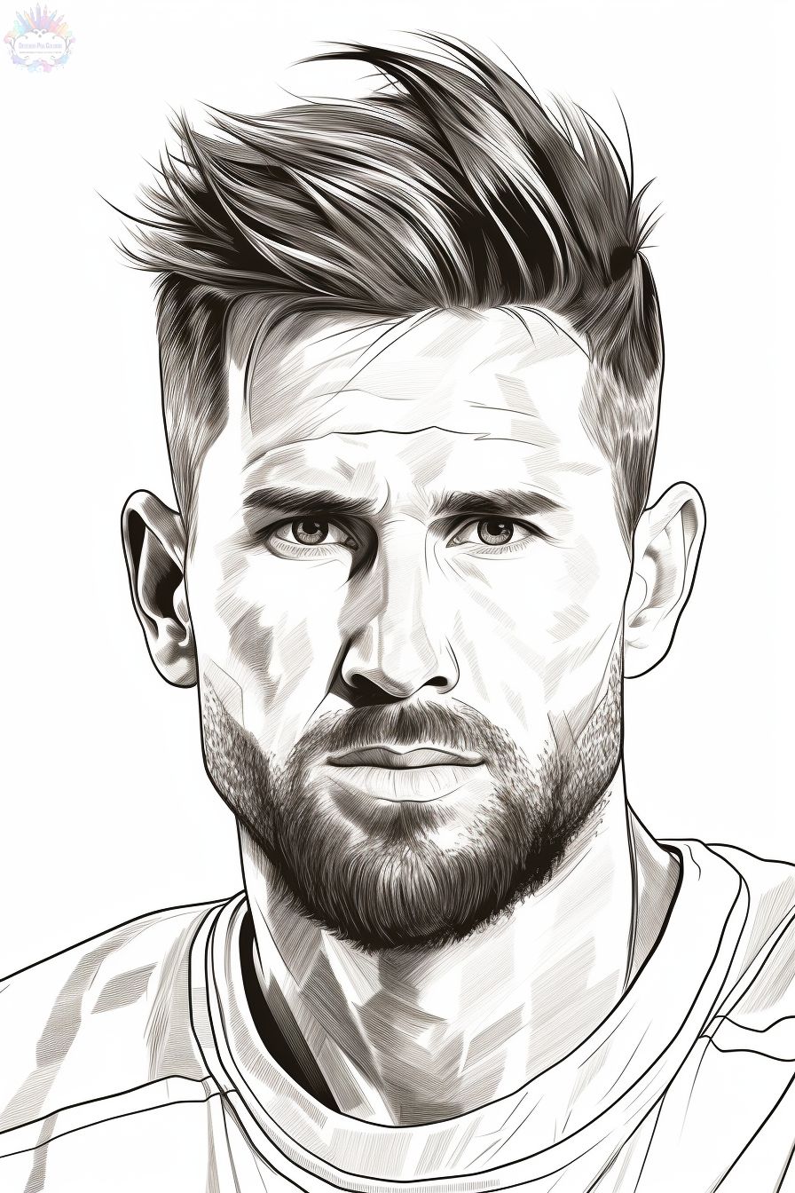 Messi Coloring Pages