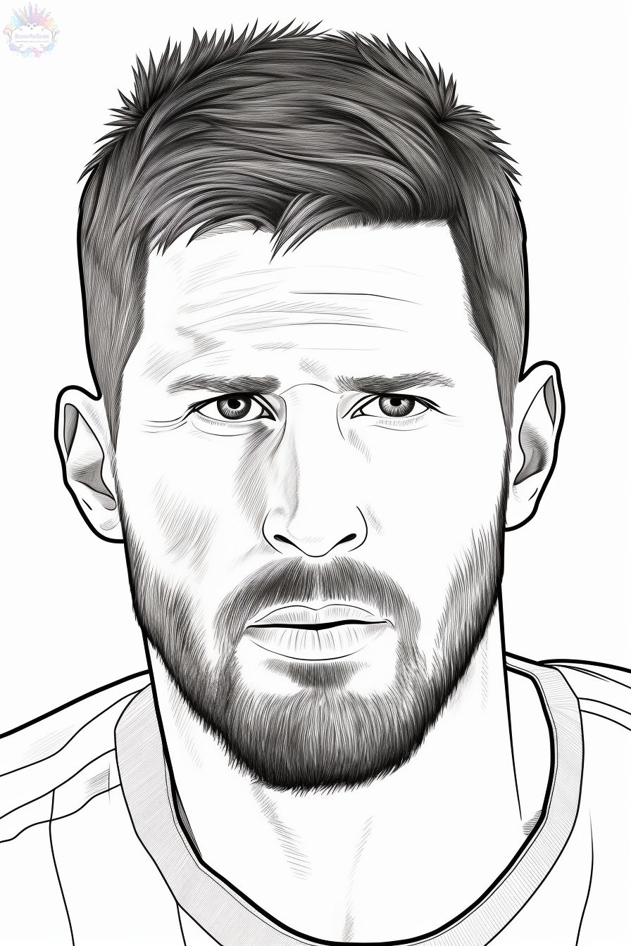 Messi Coloring Pages